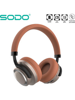 SODO SD-1005 Ασύρματα Bluetooth Ακουστικά On Ear Χρυσά