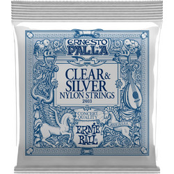 Ernie Ball 2403 Ernesto Palla Clear & Silver Σετ 6 Χορδές Κλασικής Κιθάρας Nylon 28-42" Normal Tension