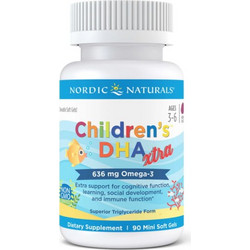 Nordic Naturals Children's DHA Xtra Ιχθυέλαιο για Παιδιά 636mg 90 Μαλακές Κάψουλες