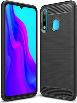 Θήκη Carbon Fiber Brushed για Huawei P30 Lite - Μαύρο