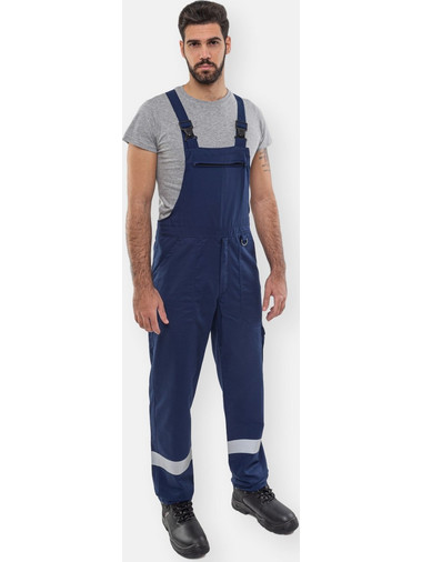 ΟΛΟΣΩΜΗ ΦΟΡΜΑ ΕΡΓΑΣΙΑΣ AXON BIP-PANTS CLASSIC ΜΕ ΑΝΑΚΛΑΣΤΙΚΗ ΤΑΙΝΙΑ - Μπλε Σκούρο