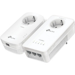 TP-Link TL-WPA8631PKIT Powerline Διπλό Kit για Ασύρματη Σύνδεση WiFi 5 με 3 Θύρες Ethernet & Passthrough Πρίζα