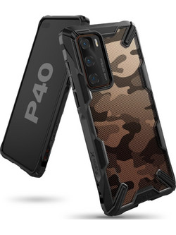 Ringke Fusion-X Bumper Camo Black (Huawei P40)