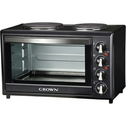 Crown COV-33B Ηλεκτρικό Φουρνάκι 33lt με 2 Εστίες