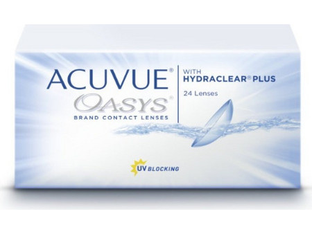 Acuvue Oasys Hydraclear Plus 15θήμεροι Φακοί Επαφής Σιλικόνης Υδρογέλης με Φίλτρο UV 24τμχ