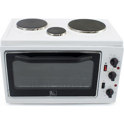 Pitsilos M3C White Ηλεκτρικό Φουρνάκι 24lt με 3 Εστίες και Grill