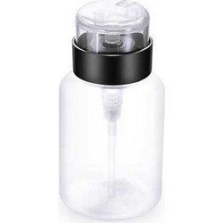 HFOP PAB-701, 250ml Transparent Pump Leak Proof Alcohol Bottle