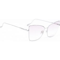 Borbonese BEV033 10/60 Γυναικεία Γυαλιά Ηλίου Πεταλούδα Μεταλλικά Ασημί με Διαφανές Polarized Φακό