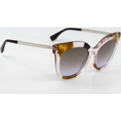 Fendi FF 0179/S 27N/LW Γυναικεία Γυαλιά Ηλίου Πεταλούδα Κοκάλινα Λευκά με Μαύρο Polarized Φακό