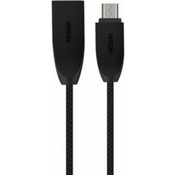 Wesdar T10 Charging & Data Cable - Μαύρο