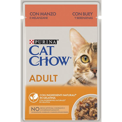 Purina Cat Chow Adult with Chicken & Eggplant in Jelly 85gr [7613036594967