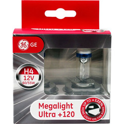 Λάμπες General Electric H4 Megalight Ultra +120% 60/55W 12V 2τμχ