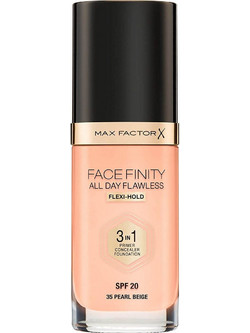 Max Factor Facefinity All Day Flawless 3 In 1 35 Pearl Beige Liquid Foundation SPF20 30ml