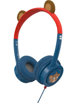 ifrogz Little Rockerz Costume Bear Ενσύρματα Παιδικά Ακουστικά On Ear Μπλε