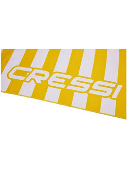 Cressi Stripe Πετσέτα Θαλάσσης Microfiber Κίτρινη 90x180cm