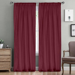 Lino Home Κουρτίνα με Τρέσα 145x295 Line 402 Wine