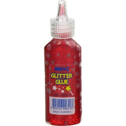 Glitter glue Amos 22 ml κόκκινο