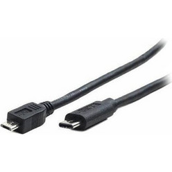 Καλώδιο Φόρτισης CABLEXPERT (CCP-USB2-MBMCM-6) USB-C σε Micro USB - 3A, QC, USB 2.0 - 1.8m - Μαύρο CCP-USB2-MBMCM-6