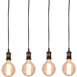 Home Lighting Magnum Κρεμαστό Φωτιστικό Οροφής Πολύφωτο Μαύρο 77-2170