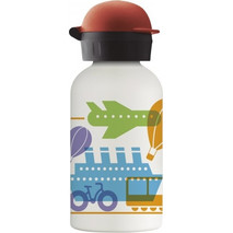 Laken Traffic Παιδικό Μπουκάλι Πλαστικό BPA Free Λευκό Πολύχρωμο 350ml