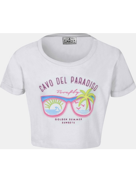 Firefly Fleur Παιδικό T-Shirt Κοντομάνικο Λευκό GT38-0001