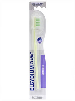 Elgydium Clinic X Ortho Medium Οδοντόβουρτσα Πράσινη