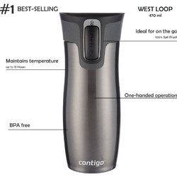 Contigo West Loop Gunmetal 470ml