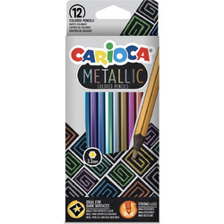Carioca Metallic Ξυλομπογιές Σετ 12τμχ