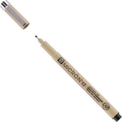 Sakura Pigma Micron μαρκαδόρος σχεδίου 12 0.7 mm μαύρο