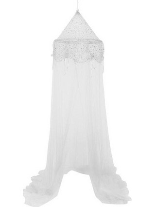 Aria Trade Κουνουπιέρα Κρεβατιού 60x250cm Princess White