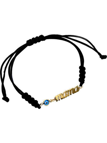 Βραχιόλι Μακραμέ (P-52575) / Κίτρινος Χρυσός K14