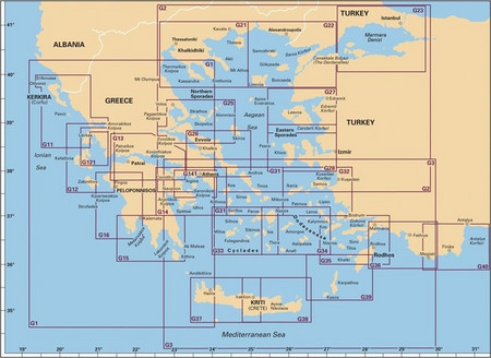 Πλοηγικός Χάρτης Ελλάδος G11, Βόρεια Ιόνια Νησιά Imray (99857)