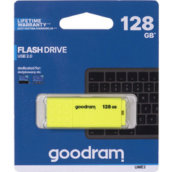 GoodRam UME2 128GB USB Stick 2.0 με USB-A Κίτρινο