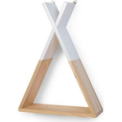 Ξύλινο Ράφι Tipi Natural White Childhome