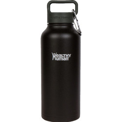 Healthy Human Stein Bottle Pure Black 946ml