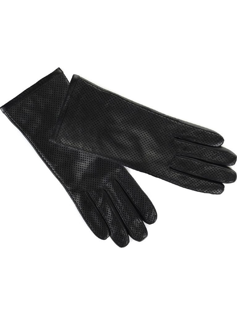 ...μαύρα Guy Laroche Leather Gloves 98874 Black