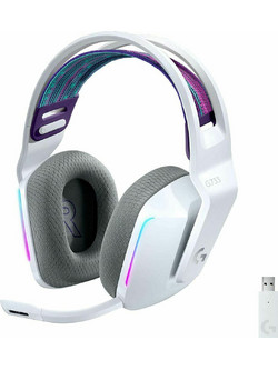 Logitech G733 Ασύρματο Gaming Headset Over Ear White