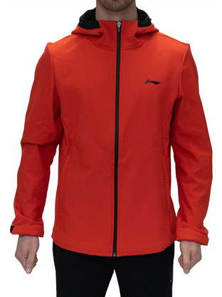 Li-Ning Active Training Αθλητικό Ανδρικό Μπουφάν Χειμωνιάτικο Αντιανεμικό Πορτοκαλί AFDN389-3
