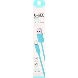 Data cable USAMS SJ098 U-Gree Micro USB to USB 2.0 καλώδιο δεδομένων 1m Blue