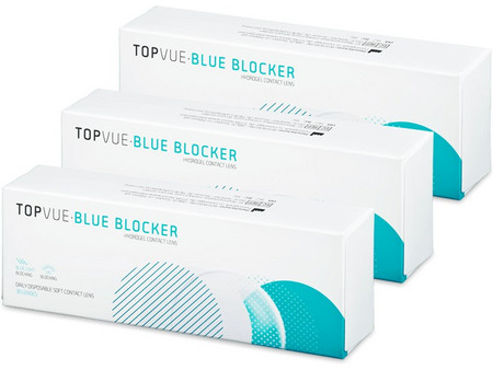 TopVue Blue Blocker Ημερήσιοι Φακοί Επαφής Υδρογέλης με Φίλτρο UV & Blue Blocker 90τμχ