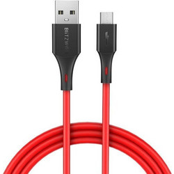 Cable BlitzWolf BW-MC14 USB 2.0 Micro USB Male To USB-A Male Red 1.8m