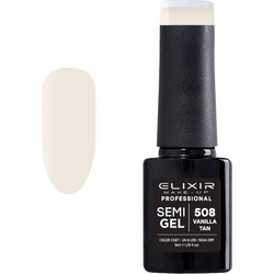 Elixir Semigel 508 Vanilla Tan Ημιμόνιμο Βερνίκι Νυχιών 5ml