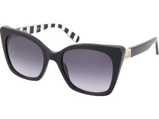 Love Moschino MOL000/S 807/9O Γυναικεία Γυαλιά Ηλίου Cat Eye Κοκάλινα Μαύρα με Γκρι Degradee Φακό