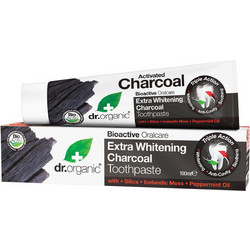Dr. Organic Extra Whitening Οδοντόκρεμα για Λεύκανση & Προστασία Ούλων Ενεργού Άνθρακα 100ml