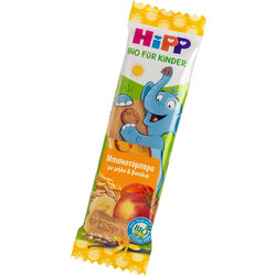 Hipp Hipp Βιολογική Μπάρα Μήλο Βανίλια 12m+ Χωρίς Ζάχαρη 20gr