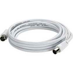 Legrand Καλώδιο Κεραίας Coax Male to Coax Female 5m White 091025