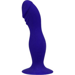 Loving Joy Silicone / Dildo με Βεντούζα 15.5cm Μωβ
