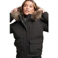 Superdry Everest Γυναικείο Μπουφάν Χειμωνιάτικο Puffer Κοντό Μαύρο W5010995A-12A