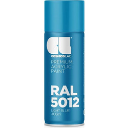CosmosLac Premium Acrylic Paint Σπρέι Βαφής Light Blue RAL5012 400ml