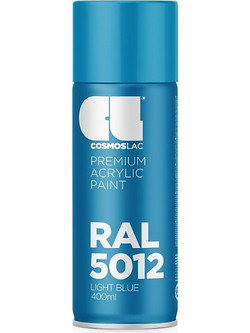 CosmosLac Premium Acrylic Paint Σπρέι Βαφής Light Blue RAL5012 400ml